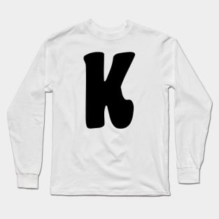 Letter K Long Sleeve T-Shirt